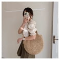 thumbnail image 5 of Summer Casual Straw Tote Bag Large Capacity Woven Shoulder Handbag for Summer Beach Vocation, 5 of 6