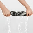 thumbnail image 6 of Unique Bargains Cotton Striped Hand Towels Soft Quick Drying Kitchen Towel 14" x 32" Dark Grey 2pk, 6 of 7
