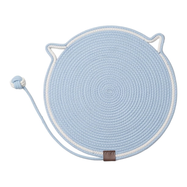 Alfombra de almohadilla para rasguños de gato, gata de gato Claw Toy Interactive Cat Ball Ball Ball Padts con juguete para la pared de gatitos jugando Azul claro