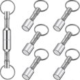 thumbnail image 1 of 6 Pieces Metal Magnet Keychain Magnetic Keychain Pocket Keyring Magnet Holder With Split Ring Xxf, 1 of 4