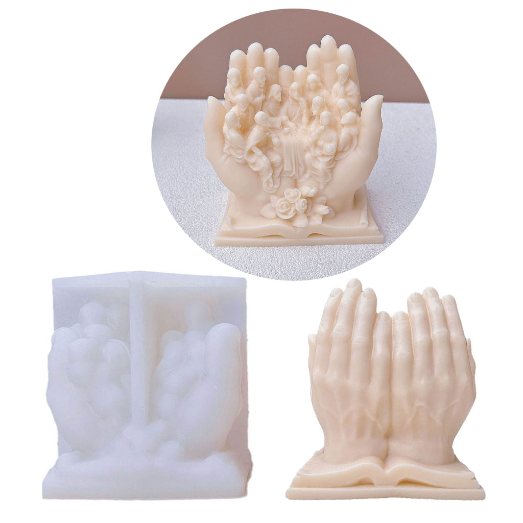 Oasiva Religious Statue Candle Mold for Making Candle Christmas Decor Gypsum Ornaments