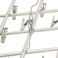 thumbnail image 6 of Windproof Laundry Hanger Collapsible Stainless Steel Hanging Rack 20 Clothespin, 6 of 11