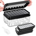 thumbnail image 1 of Bandeja para cubitos de hielo PHINOX, paquete de 3 con tapa y papelera, 96 unidades, sin BPA, 1 of 7