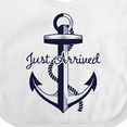 thumbnail image 4 of Inktastic Just Arrived Anchor Boys or Girls Baby Bib, 4 of 4