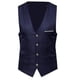thumbnail image 5 of Chaleco de traje de color liso para hombre de talla grande Chaleco de negocios con un solo pecho, 5 of 5