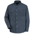 thumbnail image 2 of Red Kap Men's Long Sleeve Deluxe Denim Shirt, 2 of 5