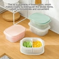 thumbnail image 5 of Bearachild Organizador de refrigerador, caja de cocina para frutas y cocina, cajón de doble capa, contenedor de frescura portátil de plástico Organizadores de utensilios de cocina, 5 of 5