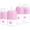 Pink, variant on PopYum Blue Formula Making Baby Bottle Starter Set, 4-Pack, 2x 5oz Bottles with #1 Slow Flow Nipples + 2x 9oz Bottles with #2 Medium Flow Nipples, Mixing, Dispenser