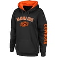 thumbnail image 2 of Women's Colosseum Black Oklahoma State Cowboys Loud and Proud Pullover Hoodie, 2 of 3