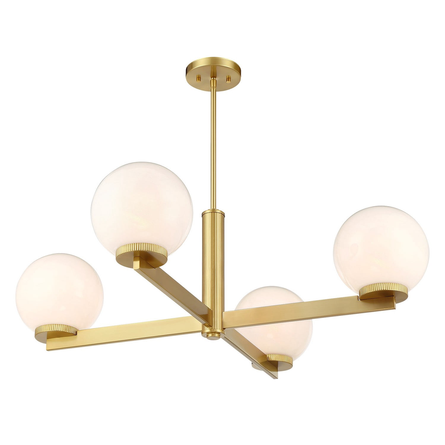 Chandelier in Natural Brass