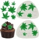 thumbnail image 1 of piezas de moldes de silicona para fondant de pastel con forma de hoja de marihuana, hojas de marihuana, para decoración de pasteles, chocolate, dulces, arcilla polimérica, galletas, azúcar (Gr, 1 of 5