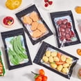 thumbnail image 4 of 50Pcs 4.7 x 7.8 Small Holographic Goodie Bags Bulk Resealable Foil Pouch Black Iridescent Plastic Food Storage Smell Proof Bags, 4 of 6