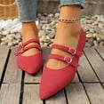 thumbnail image 7 of Willtoo Mary Jane Flat Shoes Pointed Toe Ballet Flats Work Shoes Women Dressy Slip-on Loafers Comfortable Classic Strap Flats for Office, 7 of 7