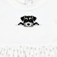 thumbnail image 4 of Inktastic Peeking Miniature Schnauzer Girls Baby Dress, 4 of 5
