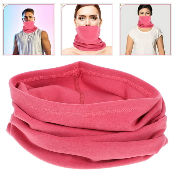 KONTONTY Heated Neck Gaiter For Men And Women Fleece And Knit Neck Warmer For Outdoor Activities Warm Winter Scarf For Skiing Neck Scarf For Cold Weather