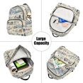 thumbnail image 5 of FORMRS Mini Backpack Purse for Women Travel Daypack Casual Shoulder Bag, Snowy Mountains, 5 of 7