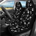 thumbnail image 2 of Binienty Dog Paw Vehicle Seat Covers Front and Backseat with Armrest Pad Headrest Covers Steering Wheel Cover Seat Belt Pads 14 Pack Automotive Interior Set, 2 of 8
