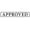 Black, variant on Printtoo Approved Self Inking Rubber Stamp Pre-Inked Office Stamp- Home Office Business Stationery, Black- 42 x 9 mm
