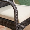 thumbnail image 6 of Odin Outdoor 9 Piece Wicker Dining Set with Water Resistant Cushions, Multibrown, Crème, 6 of 8