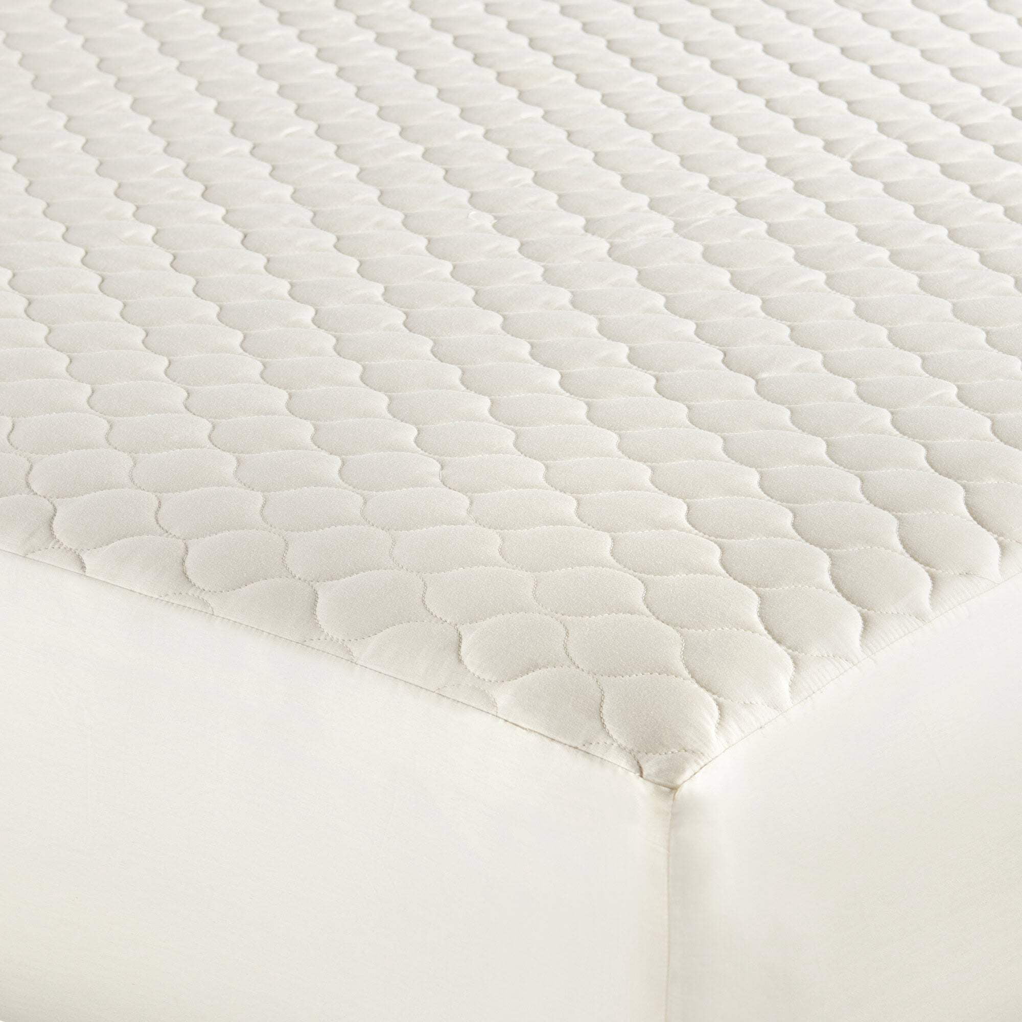 Whisper Organics Organic Cotton Quilted Mattress Pad Protector