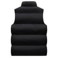 thumbnail image 3 of Men's Outdoor Casual Stand Collar Vest Winter Warm Padded Jacket Coat Vest, 3 of 7