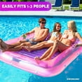 thumbnail image 4 of Original Suntan Tub Series Classic Inflatable Tanning Float Floating Lounge | Personal Tan Pool Hybrid Lounger | Adjustable Pillow | Fill with Water | Reflective Tanning Design, 4 of 7