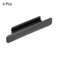thumbnail image 3 of Uxcell 4Pack Self Stick Handles, Black Plastic Self Adhesive Instant Drawer Pulls for Dresser(110mm/4.33" Length), 3 of 5