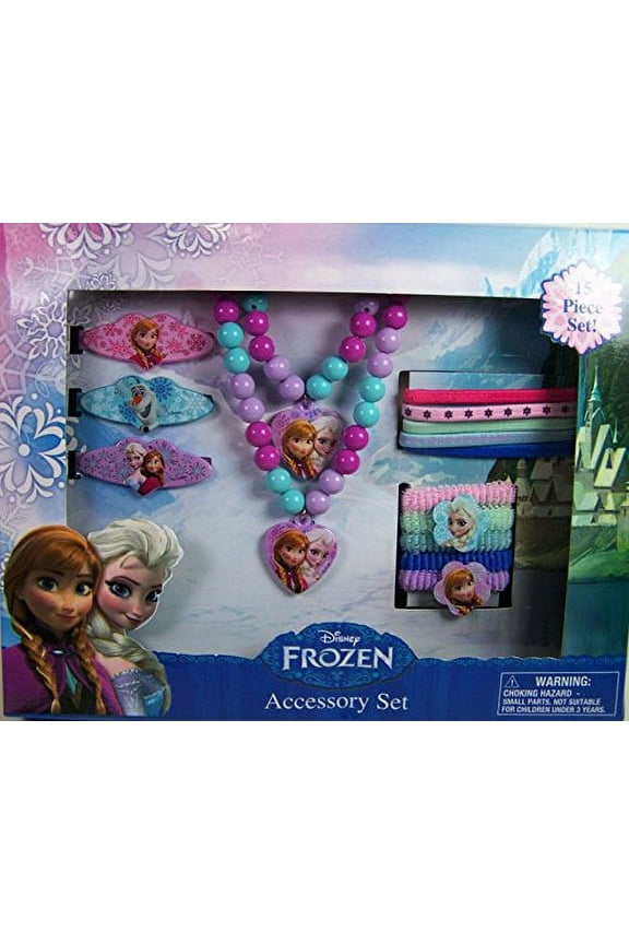 Elsa & Anna Jewelry & Hair Accessory Set with 15-Piece