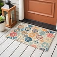 thumbnail image 5 of Boho Morocco Large Area Rugs for Bedroom Living Room, Soft Non Slip Carpet Bedside Rug, Retro Farmhouse Ethnic Neutral Aesthetic Rectangle Floor Cover Kitchen Accent Rug 2'x3' for Dining Room/Office, 5 of 9
