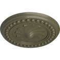 thumbnail image 3 of Ekena Millwork 15 3/4"OD x 2"P Foster Shell Ceiling Medallion (Fits Canopies up to 9 5/8"), Hand-Painted Painted Turtle, 3 of 6