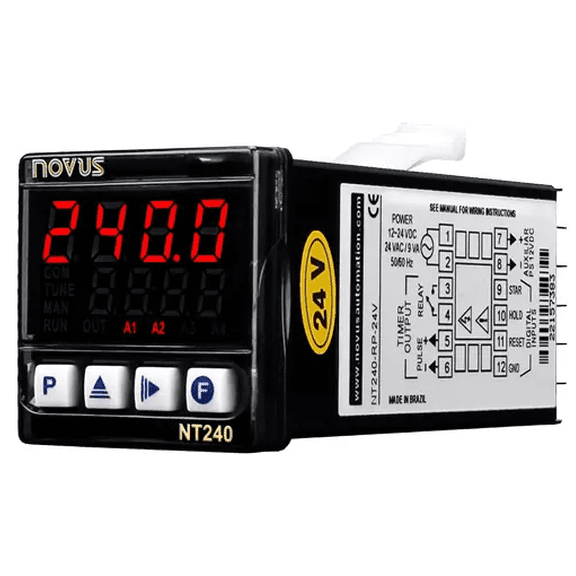 NOVUS 8024009084 NT240-RP 24V Microprocessor Based Timer 48x48mm (1/16 DIN) (PROCESS CONTROL AND INDICATION)