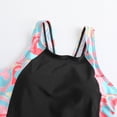 thumbnail image 6 of LIIPEE Girls One-Piece Swimsuits Summer Casual Gradient Color Tie Dye Sleeveless Crew Neck Swimwear Kids Fashion Backless Regular Fit Beach Bathing Suit Comfortable Cute Beachwear,Black,8-9 Years, 6 of 9
