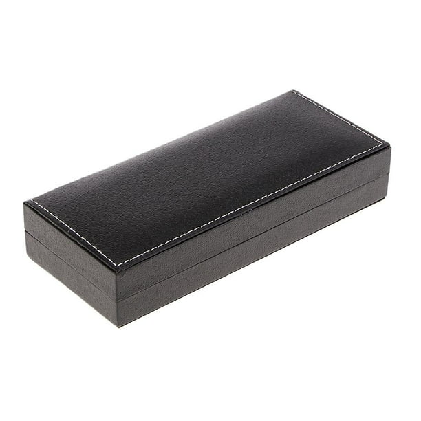 Estuche organizador de joyas y bolígrafos, tamaño portátil, de piel sintética. 内部 银色