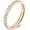 Rose Gold, variant on 3mm Stainless Steel Cubic Zircon Filled Stackable Eternity Wedding Band Ring