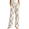 thumbnail image 2 of Mifsaly Women's Plaid Pajama Pants Elastic Waist Flannel Pant Lounge Pj Bottoms Classic Winter Sleeping Warm Clothing with Pockets, 2 of 7