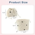 thumbnail image 2 of Soda Candy Makeup Bag Cotton Quilted Drawstring Cosmetic Bag with Canvas Coquette Aesthetic Cute Travel Toiletry Bag Travel Make Up Organizer Bag Drawstring Gift Bag for Women, 2 of 10