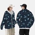 thumbnail image 5 of Picia Beautiful Butterflies Women's Men's UPF 50+ Sun Protection Hoodie Shirt Long Sleeve SPF Fishing Outdoor UV Hiking Lightweight Shirts-XX-Large, 5 of 9