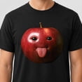thumbnail image 2 of Funny Apple Graphic T-Shirt, Unisex Classic Fit Cotton Tee, 2 of 9