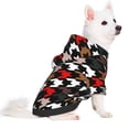 thumbnail image 3 of Bingfone Houndstooth Green Red Dog Clothes Hoodie, Pet Winter Coat,Puppy Sweatshirts For Small Dogs Boy Girl,Suitable For All Breeds-Large, 3 of 9