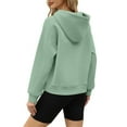 thumbnail image 6 of Xcmzpl Women's Hoodies Basic Solid Color Hooded Sweatshirt Trendy Pullover Tops Comfort Long Sleeve Shirts Fall Clothes, 6 of 9