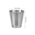 thumbnail image 2 of RUNROTOO 1 Set Stainless Steel Shot Cups With Cover Portable Rustproof Outdoor Wine Cups For Camping Travel Home Use, 2 of 8