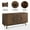 Brown, variant on Crosley Furniture Lucas 2 Cabinet 3 Drawer Dining Sideboard Buffet, Walnut