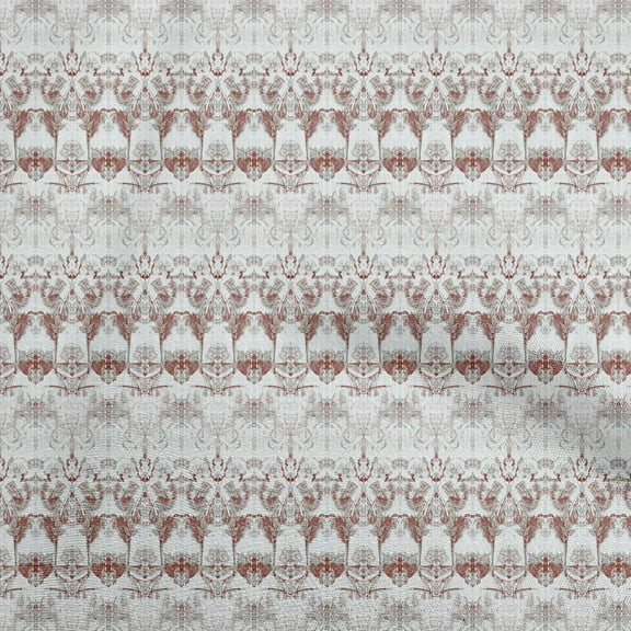 oneOone Polyester Spandex Brown Fabric Texture Sewing Material Print Fabric By The Yard 56 Inch Wide