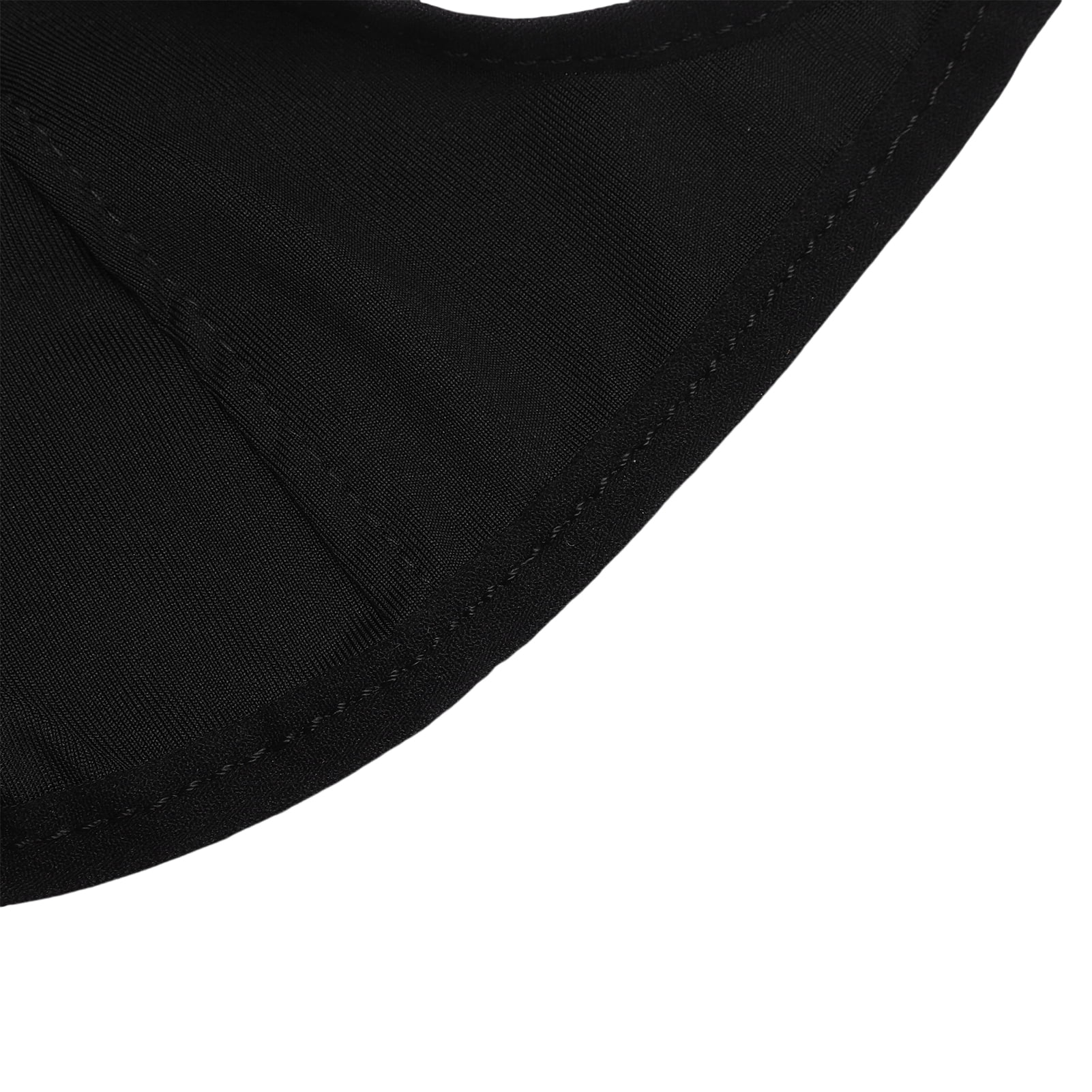 NFTIGB Breathable Horse Fly Mask High Stretch PU Leather Sand Proof Eye Cover Racing Goggles for Equestrian Training, Black (11.02 inches / 28 cm)