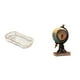 thumbnail image 1 of Bandeja de almacenamiento,Bandeja rectangular para servir,ideal para frutas y postres.,Bandeja decorativa multifuncional para el hogar,Figura de escritorio,Reloj de mesa con figura de globo, 1 of 8