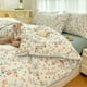 thumbnail image 3 of Juego de cama de flores botánicas frescas para niños y adultos, hojas, edredón de flores, 3 of 7