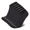 thumbnail image 1 of Calcetines Champion tobilleros invisibles acolchonados paquete de 6 negros, 1 of 5