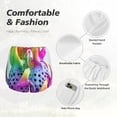 thumbnail image 6 of Lsque Colorful Glitter Dagon Fruit Printed Women's Running Shorts with Liner Pockets,Elastic Quick Dry Workout Athletic Gym Yoga Shorts,Womens High Waist Shorts-Medium, 6 of 9
