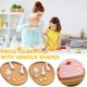 thumbnail image 3 of Plunger Cutter Set for Cake Decorating, Spring-Loaded Fondant Cookie Mold, Heart/Star/Square/Round Sugar Craft Press, DIY Baking Tools for Christmas, 3 of 7