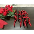 thumbnail image 3 of Glass Christmas Tree Ornaments - Decorated from Christmas by Krebs - Handmade Seamless Hanging Holiday Decorations for Trees (7 1/2" Brilliant Red Shine Corkscrews [4 Pieces]), 3 of 5